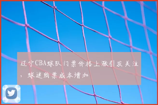 辽宁CBA球队门票价格上涨引发关注，球迷购票成本增加